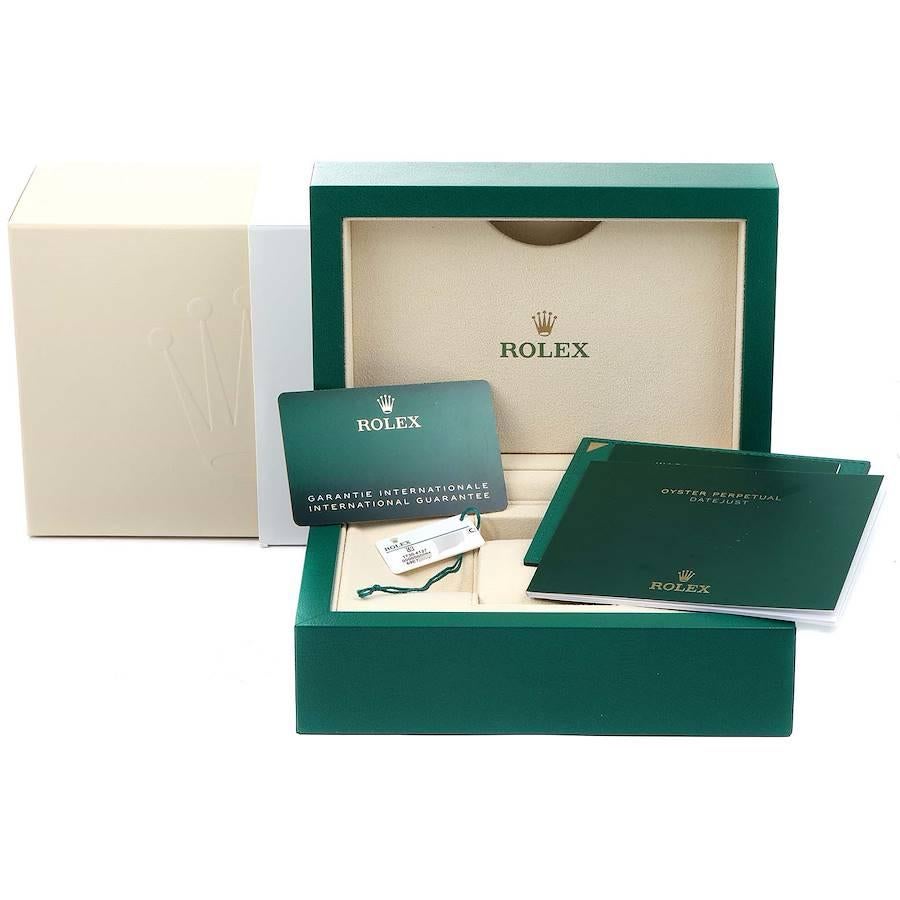 Rolex Datejust 41 White Dial Stainless Steel Mens Watch 126300 Box Card For Sale 8