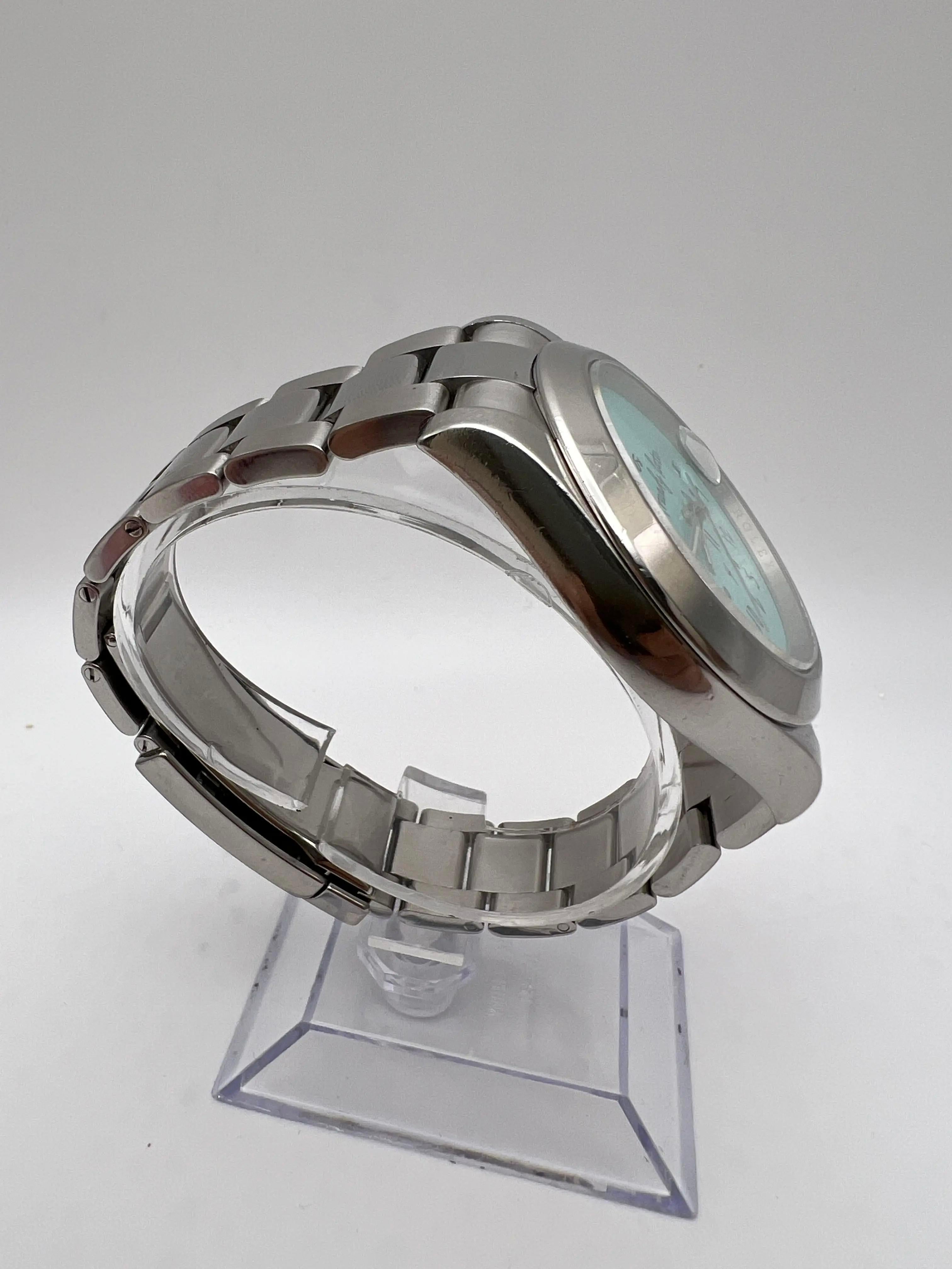 Rolex Datejust 41mm 116300 Custom Turquesa A quién le importa ya llego tarde Dial Card en venta 3