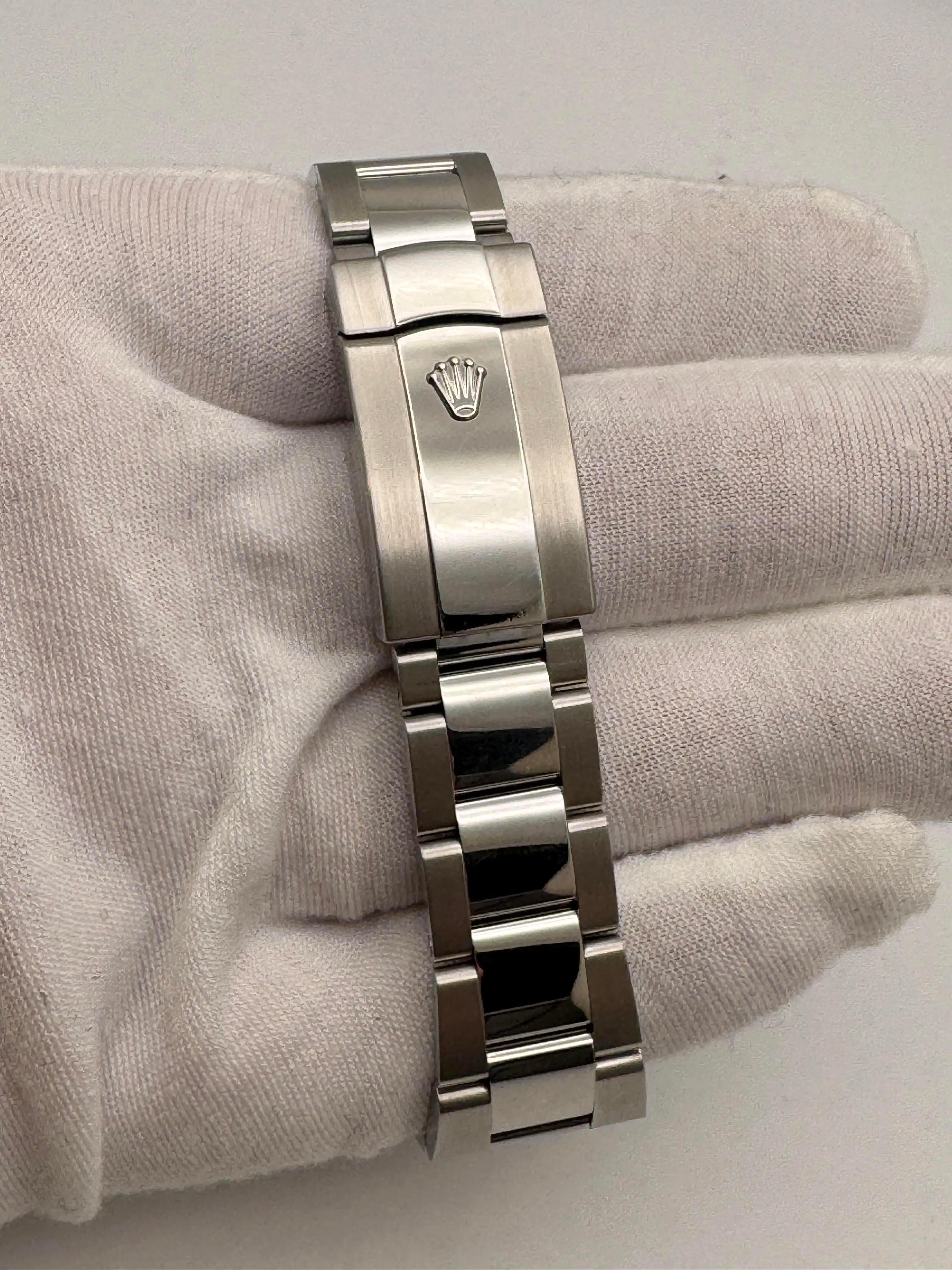 Rolex Datejust 41mm 116334 Custom Who Cares I'm Already Late Blue Dial Papers in vendita 6