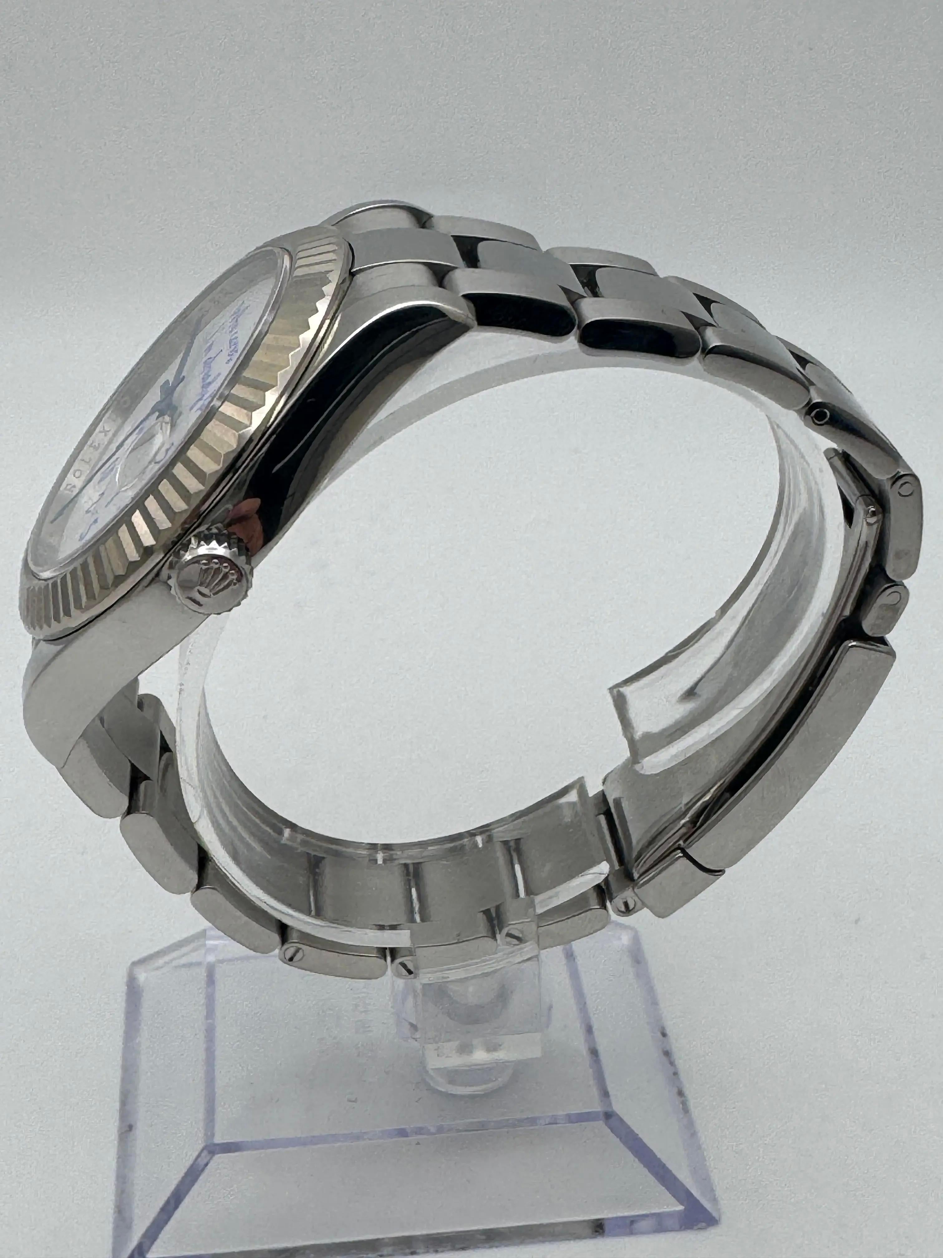Rolex Datejust 41mm 116334 Custom Who Cares I'm Already Late Blue Dial Papers in vendita 2