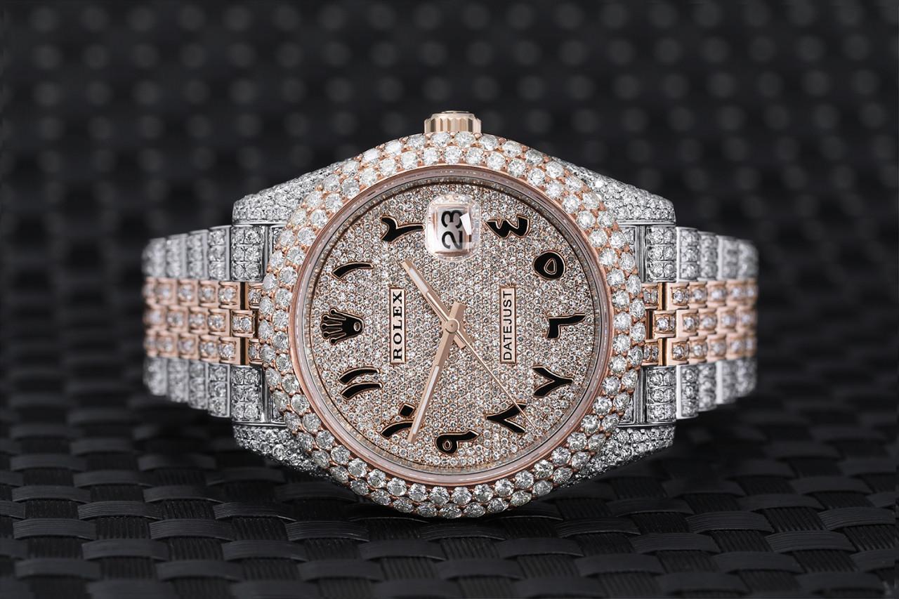 iced out rolex 41mm