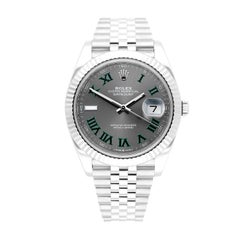 Rolex Datejust 41mm 126334 Fluted Bezel Wimbledon Dial Jubilee Bracelet Complete