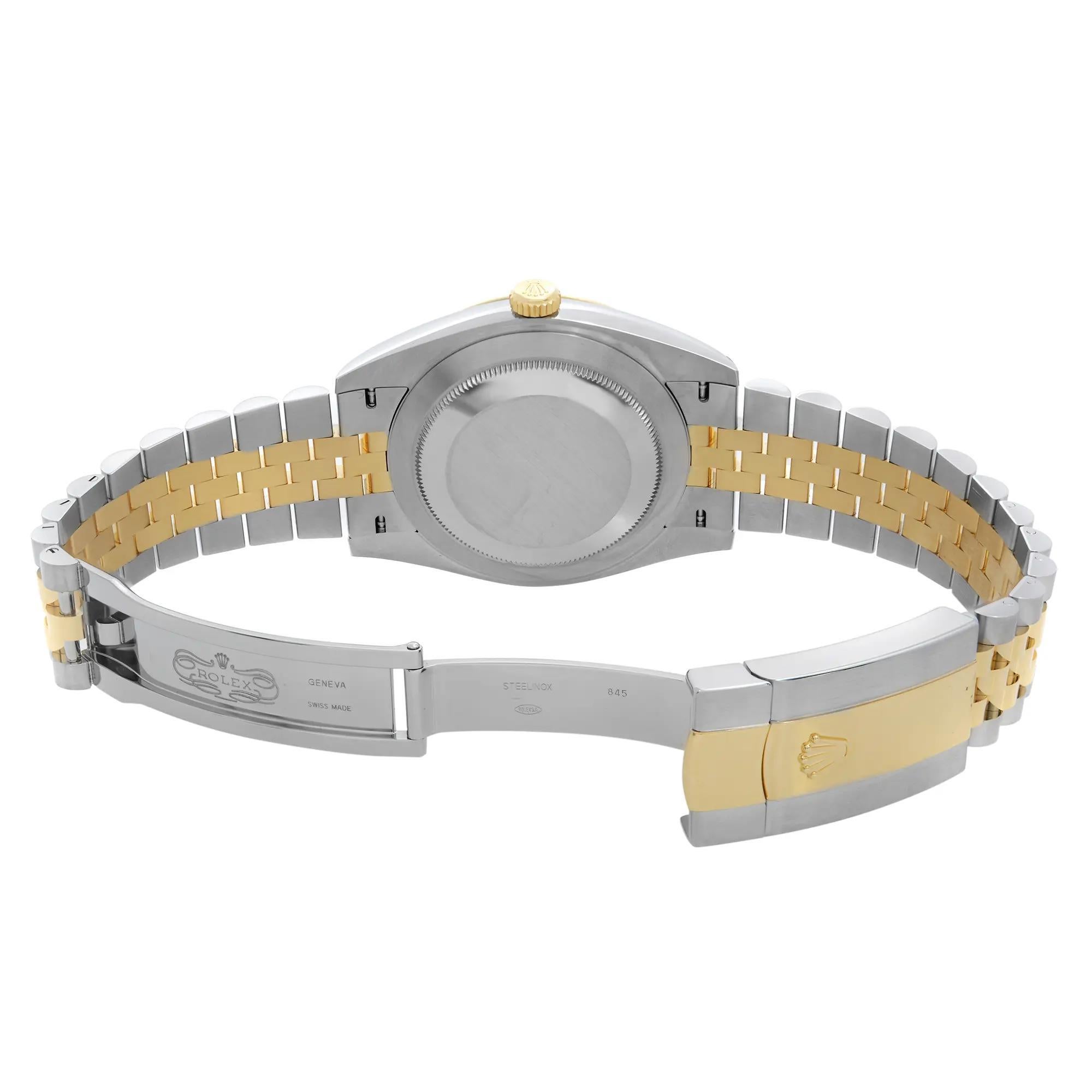 Rolex Datejust 41mm 18k gold Steel MOP Diamond Dial Jubilee Mens Watch 126333 For Sale 2