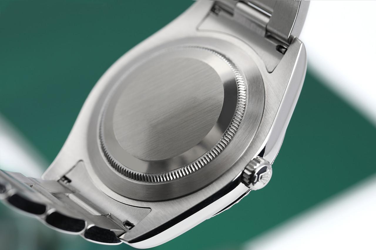 Rolex Montre Datejust à cadran noir avec lunette en acier inoxydable et diamants pour hommes Pour hommes en vente