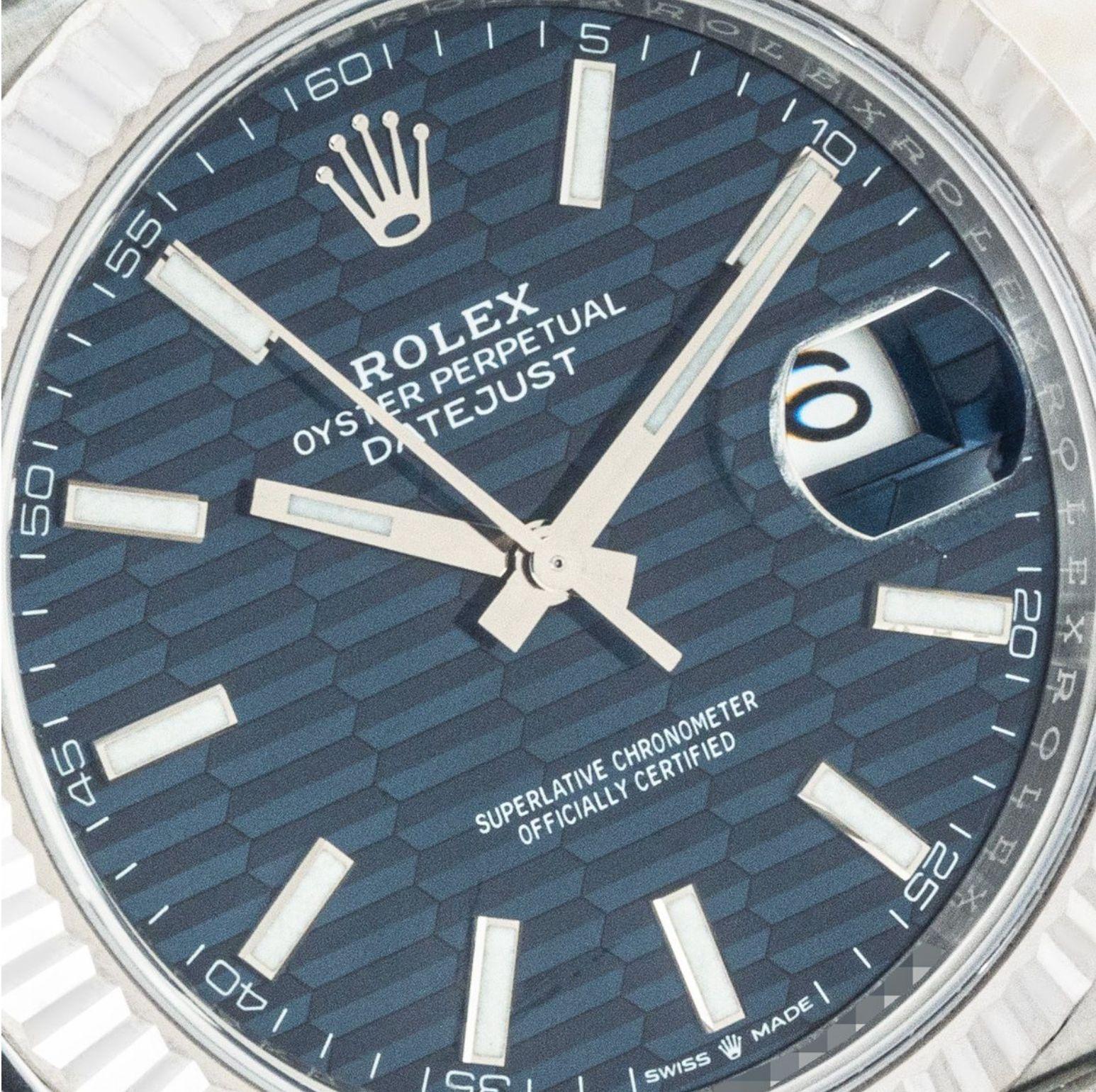 Rolex Datejust 41MM Blue Dial 126334 In New Condition In London, GB