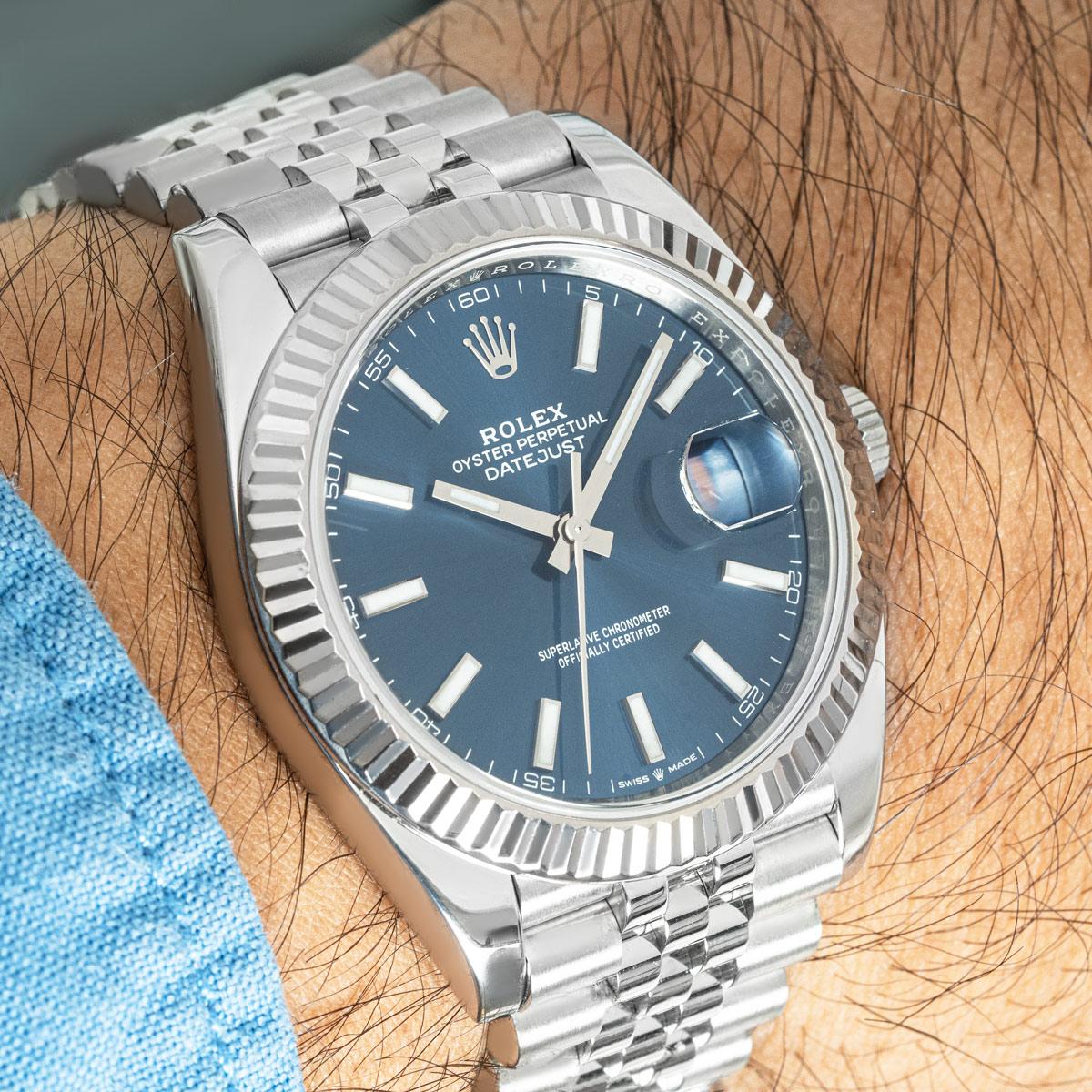 Rolex Datejust 41MM Blue Dial 126334 In Good Condition In London, GB