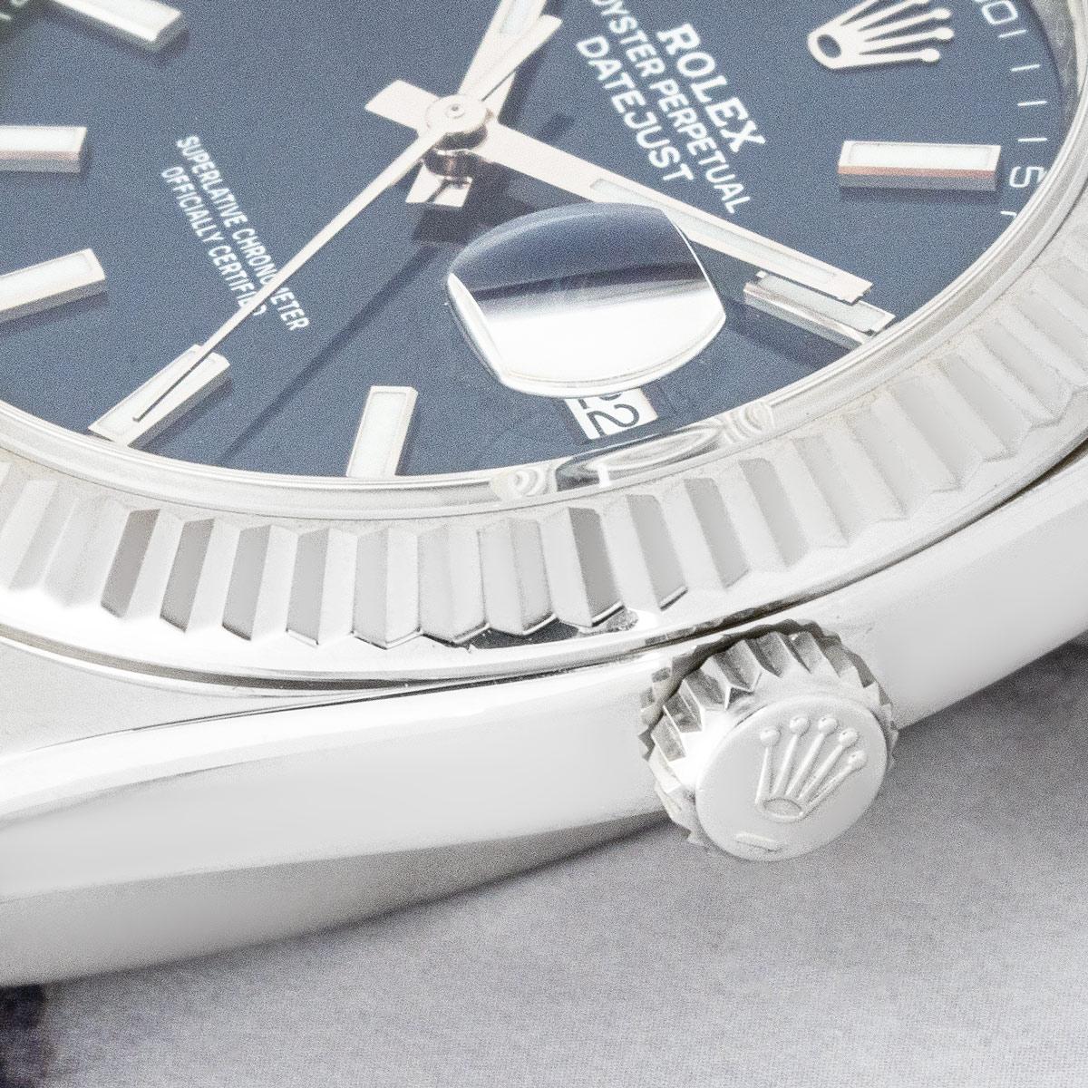 Men's Rolex Datejust 41MM Blue Dial 126334