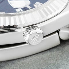 Rolex Montre Datejust 41 mm avec cadran en diamant bleu 126334