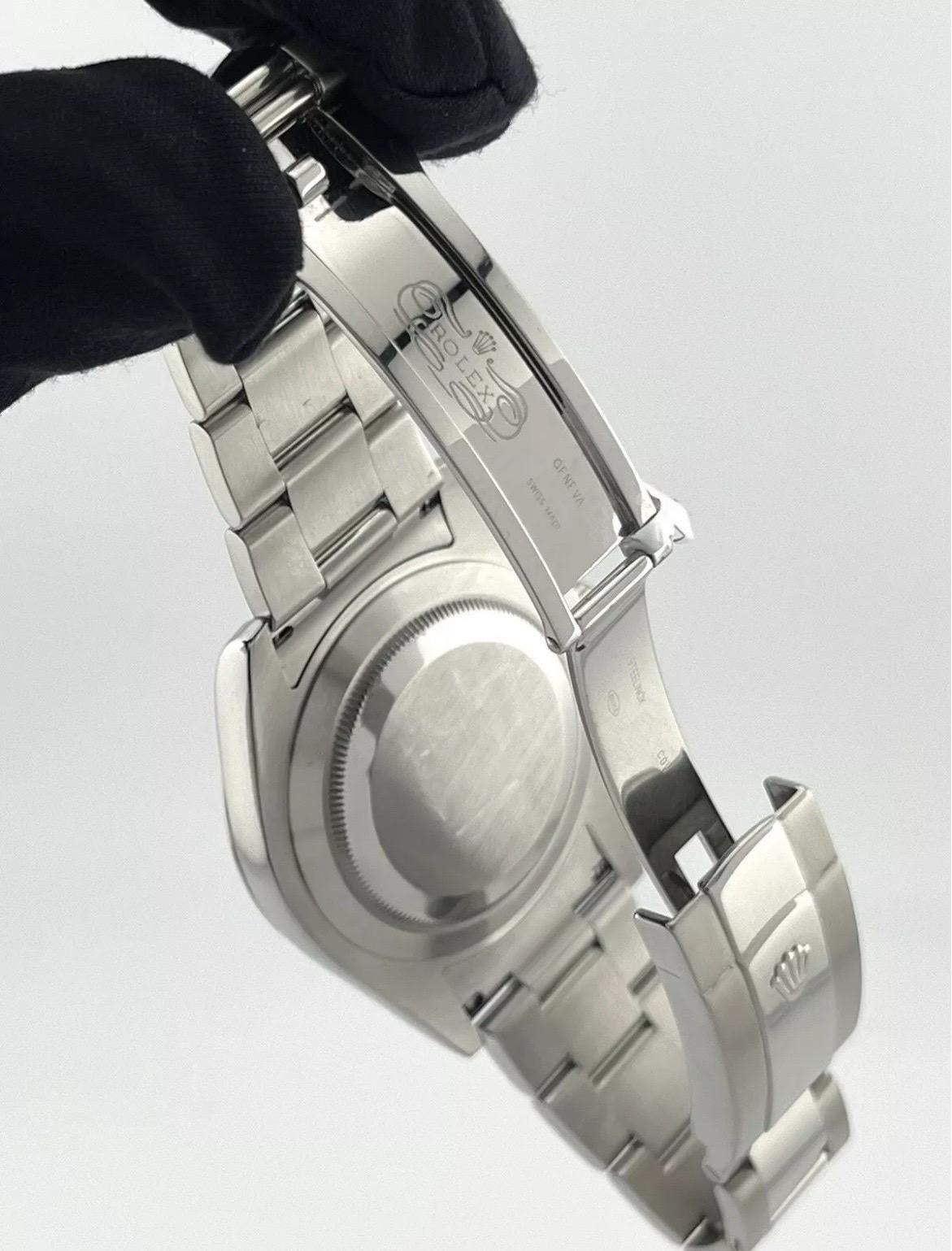 Rolex Datejust 41mm Bleu Montre à bracelet Oyster en acier inoxydable pour hommes Ref. 116300 en vente 5