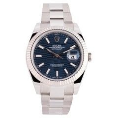Rolex Datejust 41mm Blue Motif Dial 126334