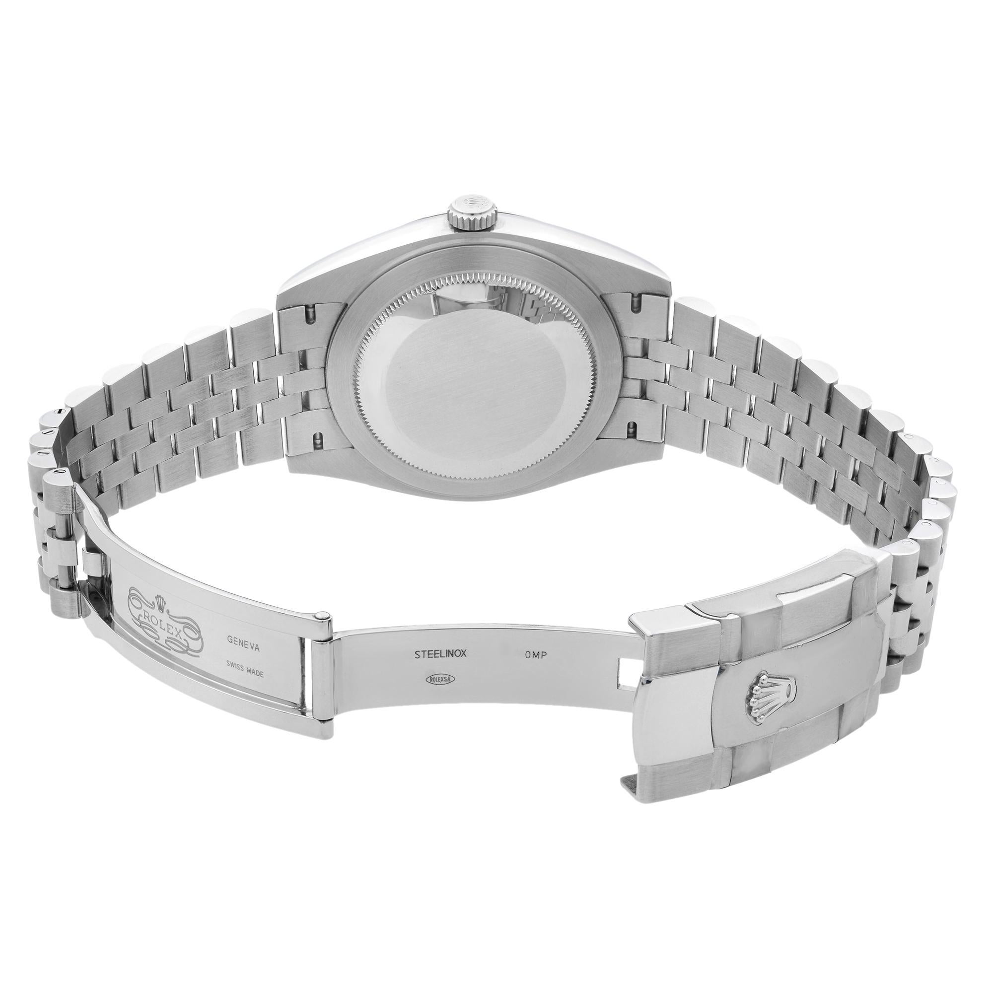 Rolex Datejust Jubilee Steel White Roman Dial Automatic Men's Watch 126334 2