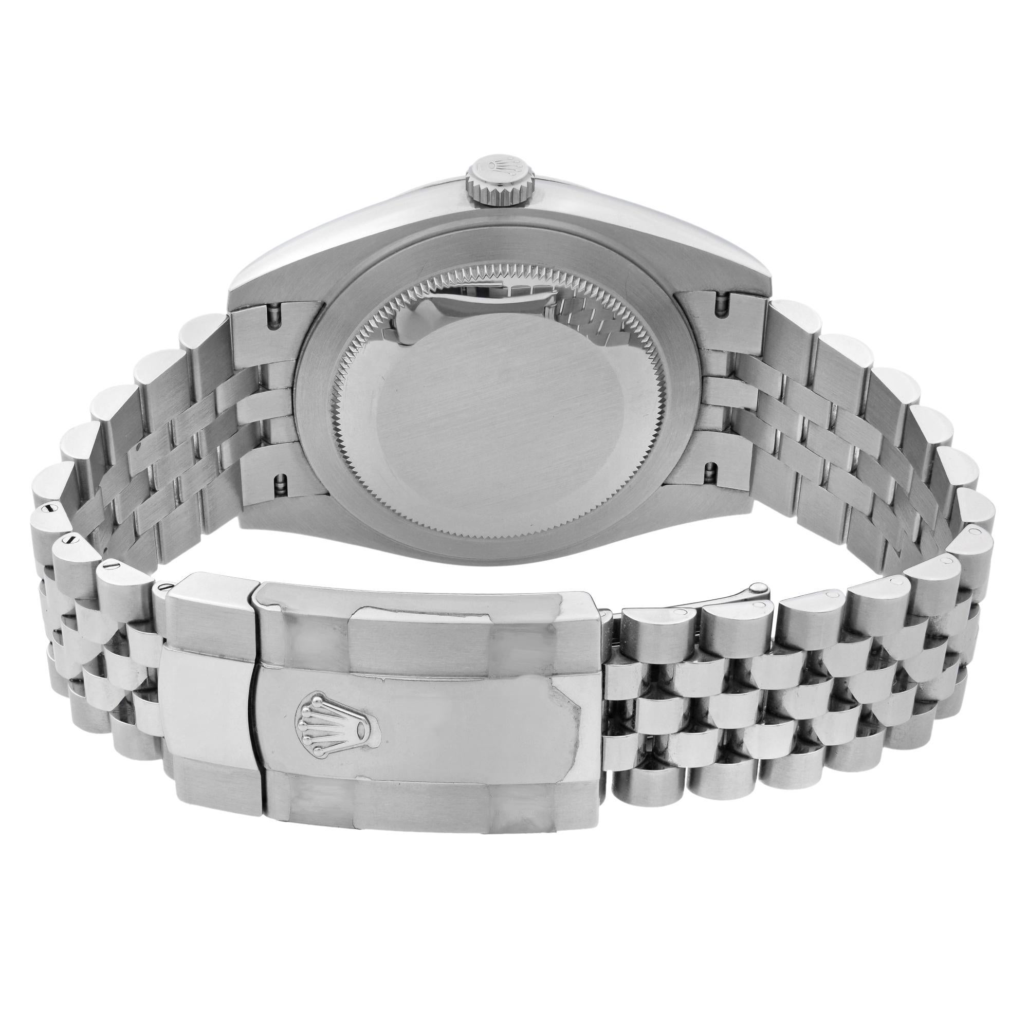 Rolex Datejust Jubilee Steel White Roman Dial Automatic Men's Watch 126334 3
