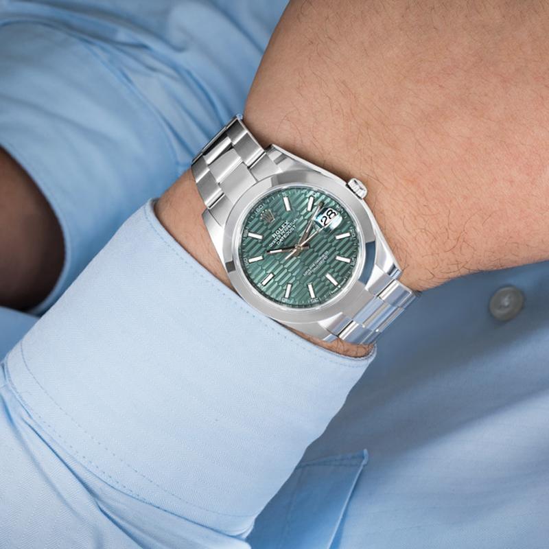 Rolex Datejust 41mm Mint Green Dial 126300 1