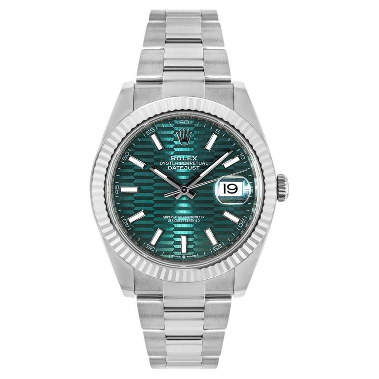 Datejust 41mm Rolex Datejust Vert Rolex Datejust 41 Oystersteel