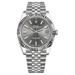 Rolex Datejust Rhodium Stick Oyster Jubilee Bracelet Automatic Watch 126334