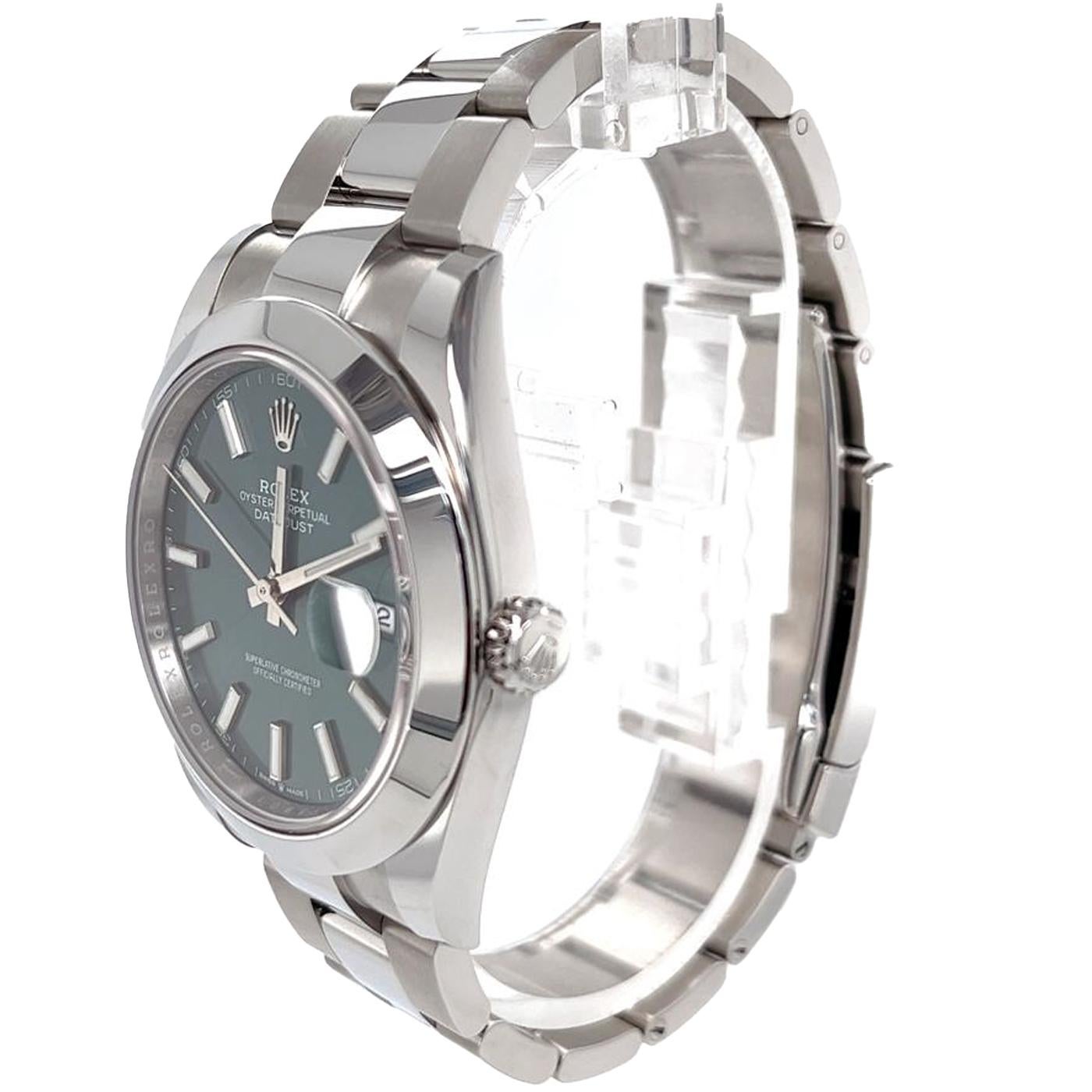 rolex with green back