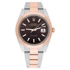 Rolex Datejust 41mm Edelstahl/Rose Gold Jubiläums-Herrenuhr STICKERS 126301