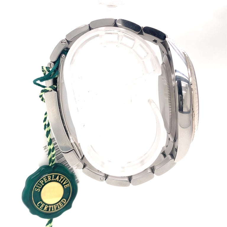 Rolex Datejust Steel Gold Diamond Mens Oyster Bracelet Watch 126334 For Sale 2