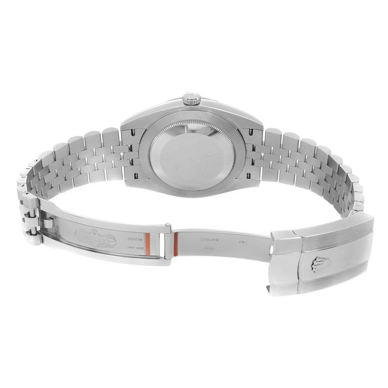 Rolex Datejust Steel Rhodium Diamond Dial Automatic Mens Watch 126334 For Sale 2