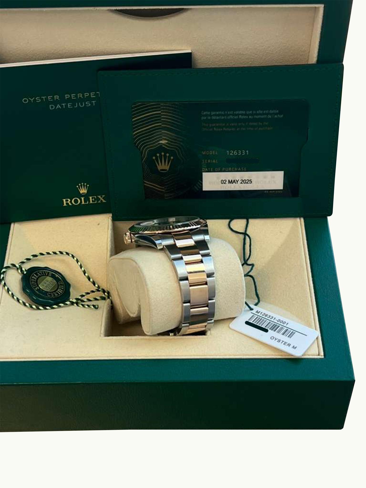 Reloj Rolex Datejust 41 mm Oro rosa bicolor Oystersteel Esfera chocolate 126331 en venta 11
