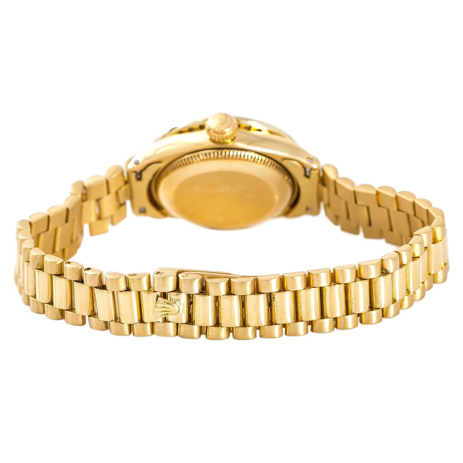 Rolex Datejust Reference #:6517. Rolex Datejust 6517 Womens Automatic Watch 18K Yellow Gold 1.75CT 26mm. Verified and Certified by WatchFacts. 1 year warranty offered by WatchFacts.
