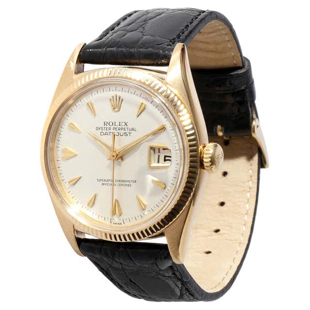 Rolex Rose Gold Datejust Wristwatch Ref 6605 circa 1950s at 1stDibs ...