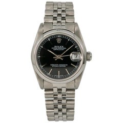 Rolex Datejust 68240, Black Dial, Certified and Warranty
