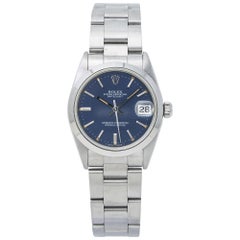 Rolex Datejust 68240, Blue Dial, Certified and Warranty