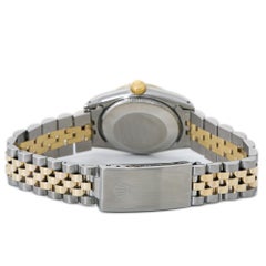 Rolex Datejust 68240 Midsize Jubilee 18k Two Tone Roman White Dial Women's