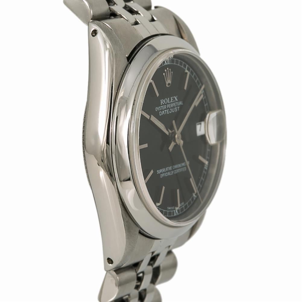 Modern Rolex Datejust 68240 Women Automatic Watch Black Dial Stainless Steel