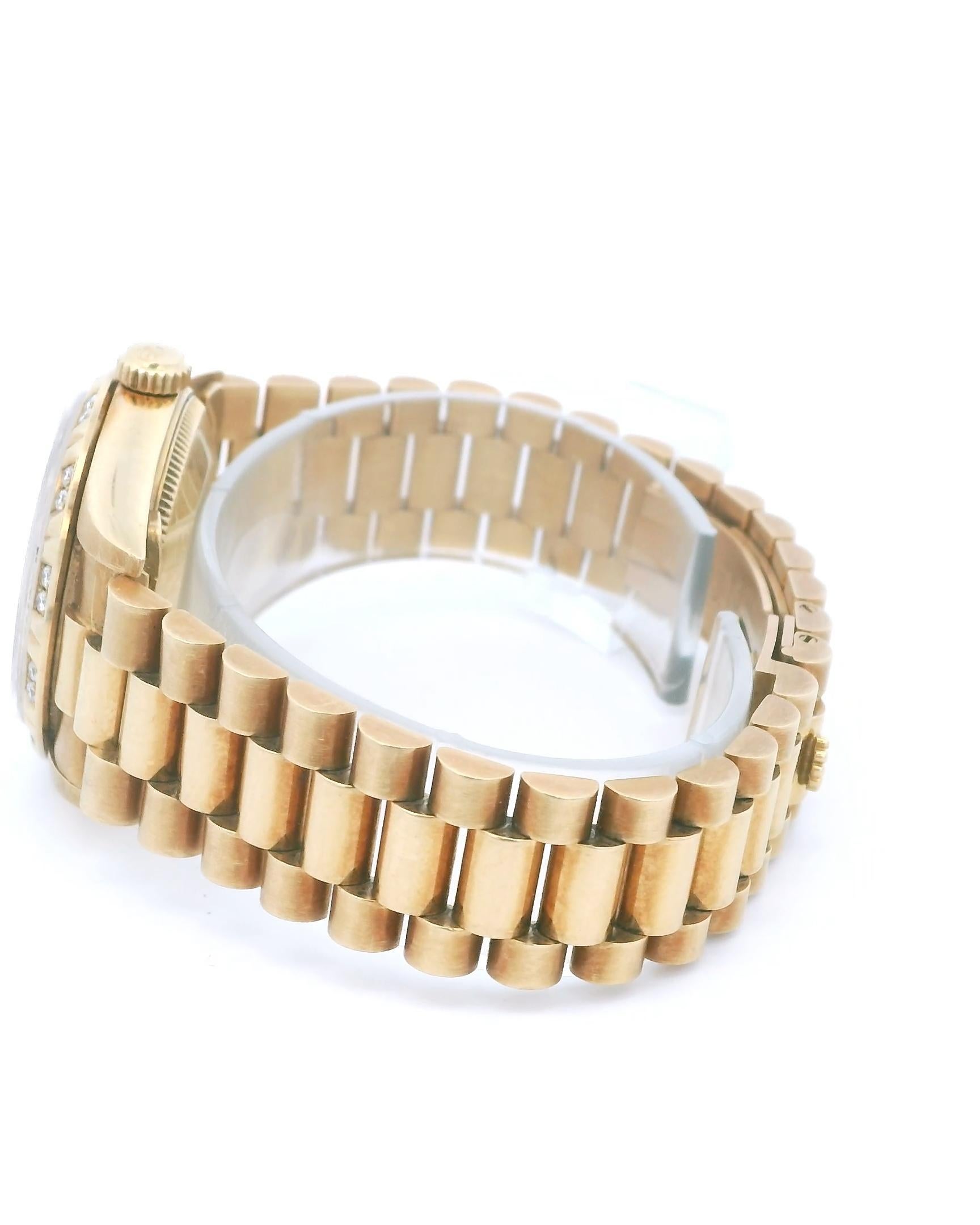 Rolex Datejust 68258 18K Yellow Gold Midsize Ladies Watch For Sale 1