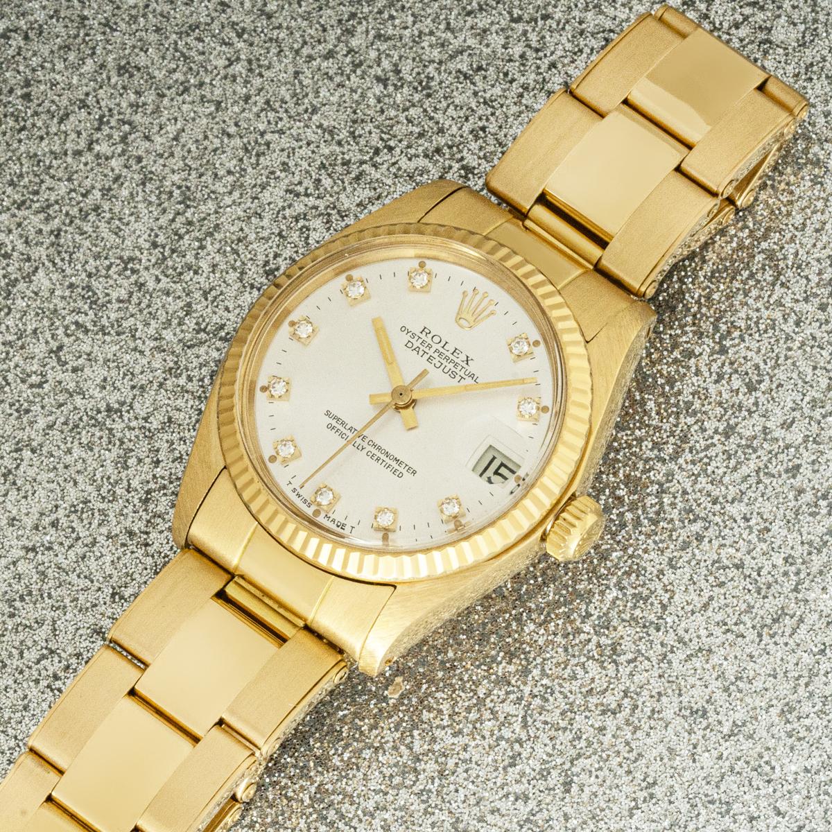 Rolex Datejust  6827 31mm Diamond Dial For Sale 2