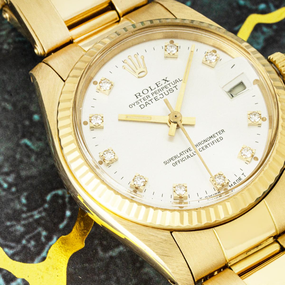 Rolex Datejust  6827 31mm Diamond Dial For Sale 4