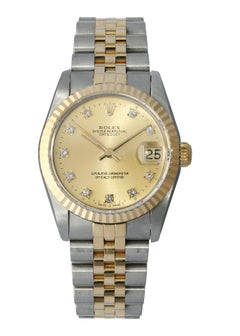 Rolex Datejust 68273 Diamond Dial Ladies Watch