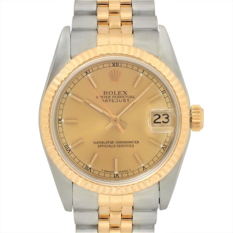 Rolex Datejust 673 Midsize 31mm 18k Two Tone Jubilee At 1stdibs