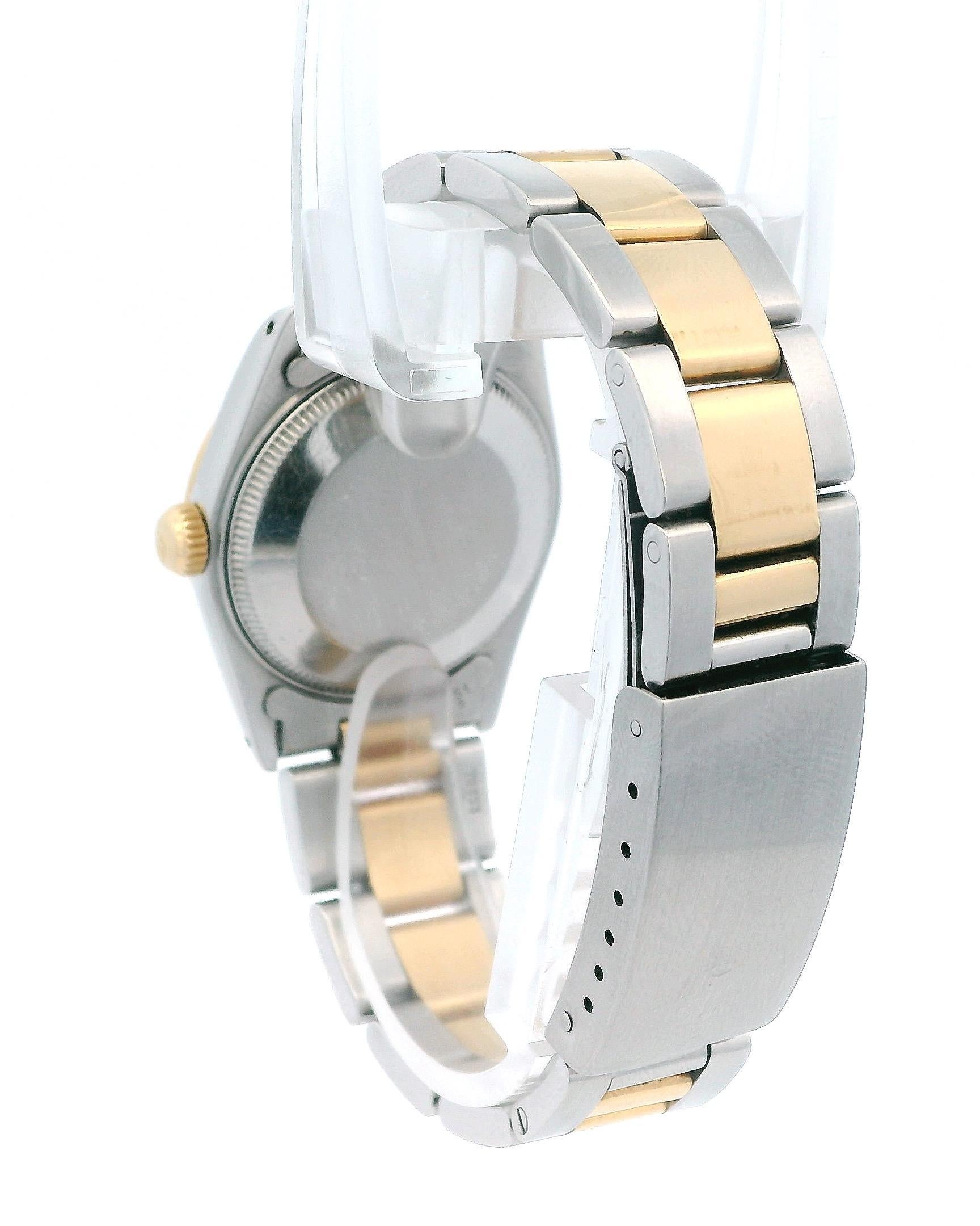 Rolex Datejust 68273 Midsize Champagner Zifferblatt Damenuhr im Zustand „Gut“ im Angebot in Great Neck Plaza, NY