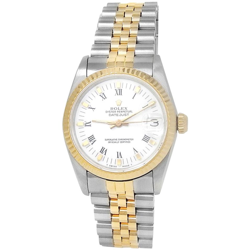 Rolex Datejust 68273, White Dial, Certified and Warranty
