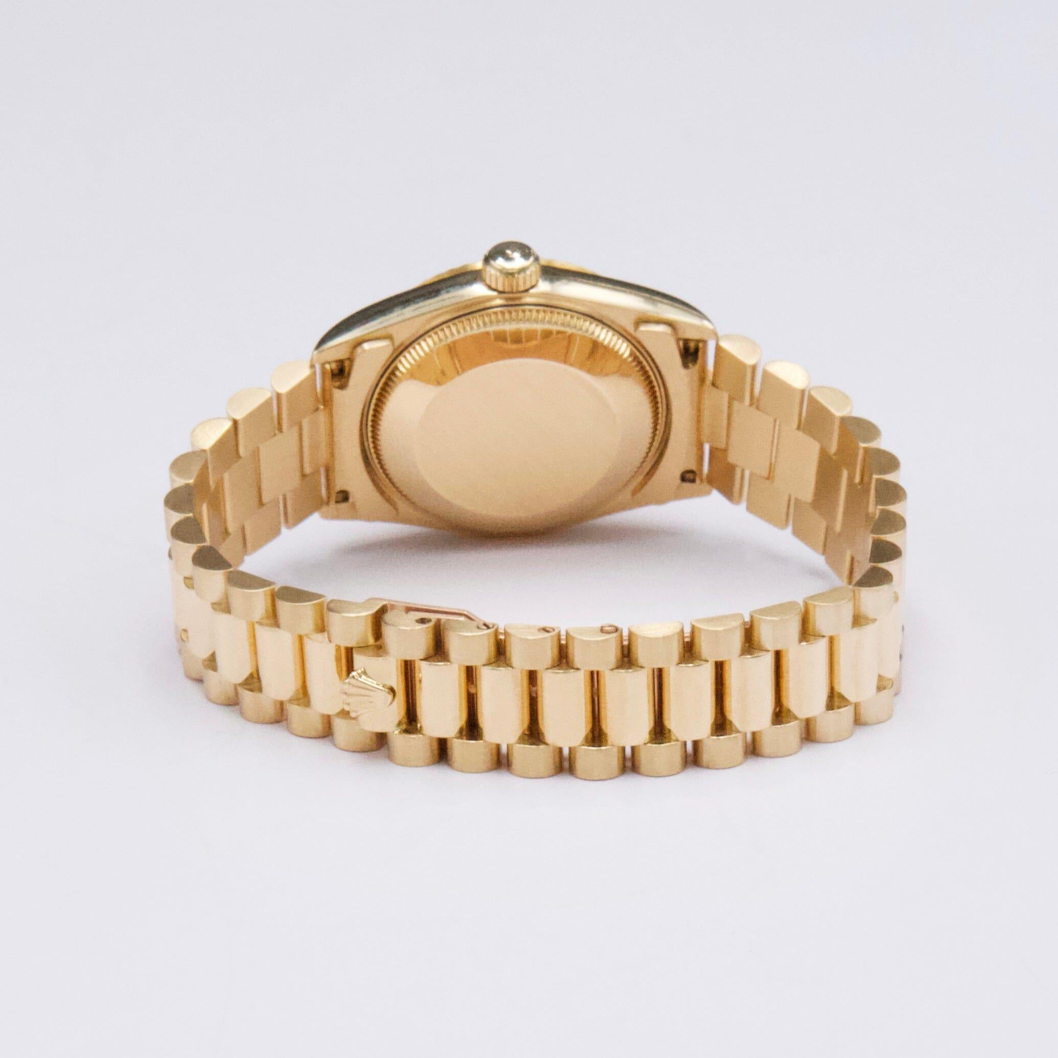 Rolex DateJust 68278 Diamond Champagne Dial Ladies Watch 1