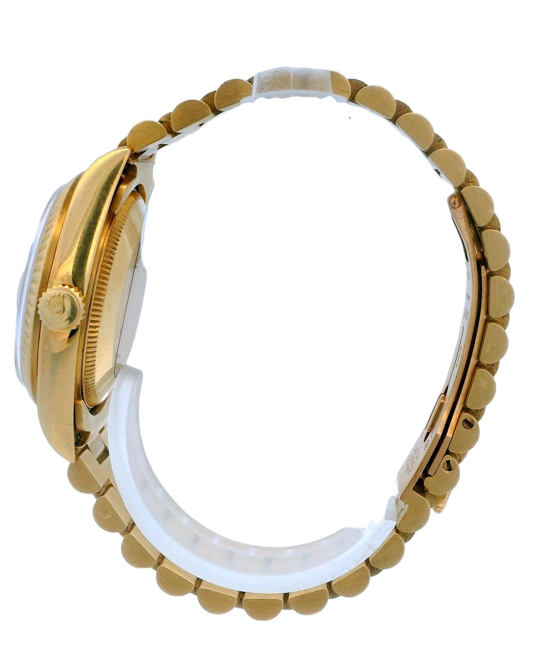 Rolex DateJust 68278 Diamond Champagne Dial Ladies Watch For Sale 1