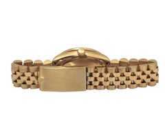 Rolex Datejust 68278 Midsize Automatic Watch 18K Gold Diamond Bezel Gold Dial