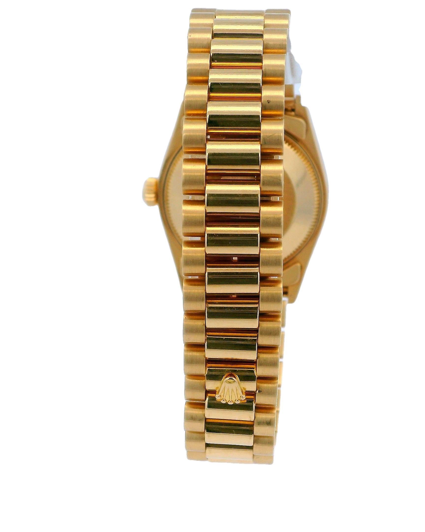 Rolex DateJust 68278 Midsize Champagne Dial Ladies Watch For Sale 3