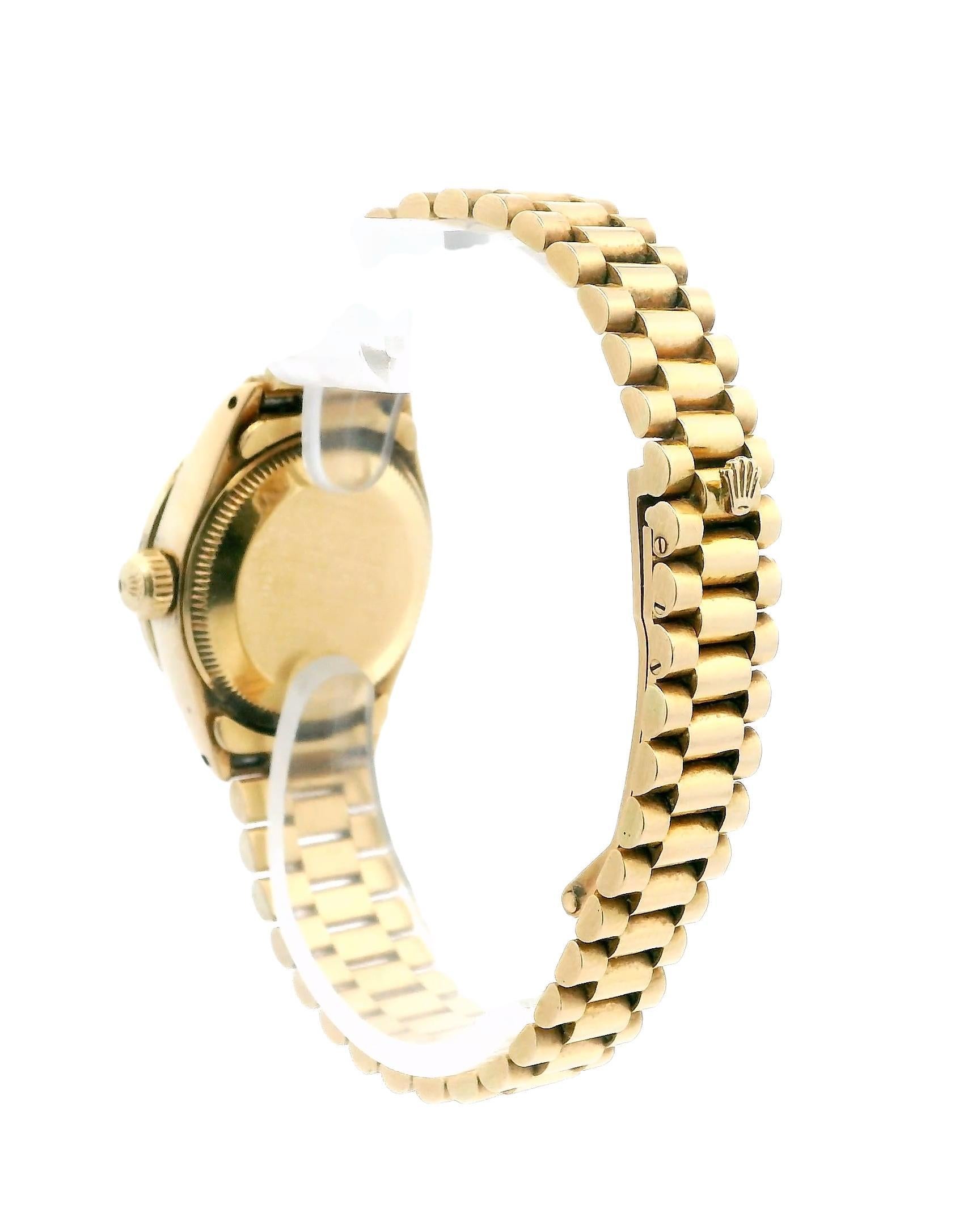 Rolex Datejust 6913 Custom-Diamond MOP Dial Watch 1