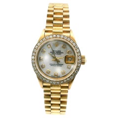 Rolex Datejust 6913 Custom-Diamond MOP Dial Watch