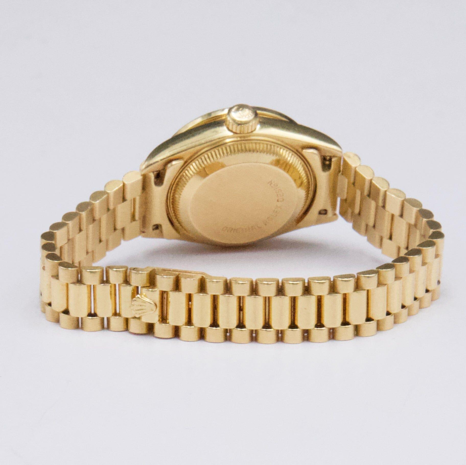 Rolex Datejust 69138 Diamond Dial & Bezel Ladies Watch Caja Papeles en venta 2