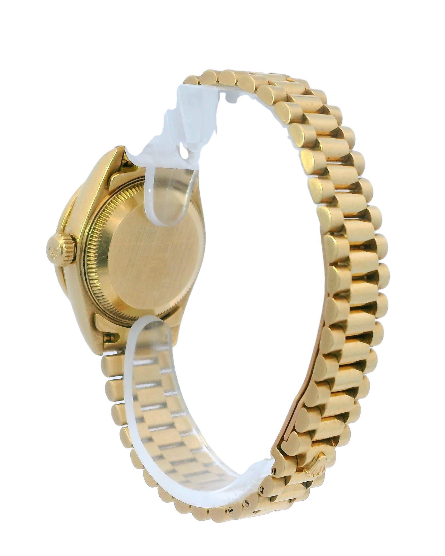 Women's Rolex Datejust 69138 MOP Diamond  Dial Ladies Watch