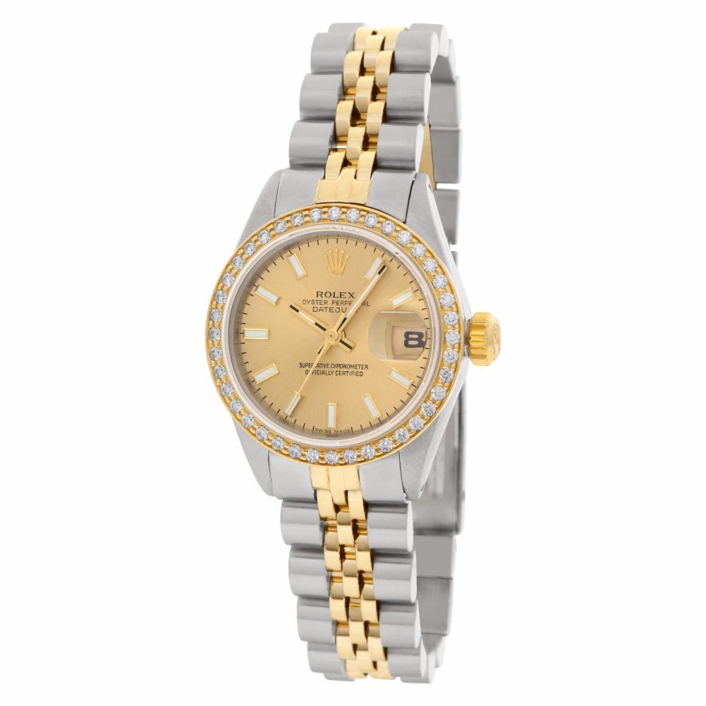 Rolex Datejust 6916, Gold Dial, Certified and Warranty In Excellent Condition In Miami, FL