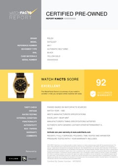 Rolex Datejust 6917, Black Dial, Certified and Warranty