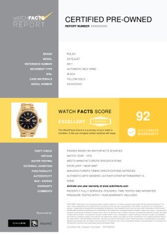Rolex Datejust 6917, Black Dial, Certified and Warranty