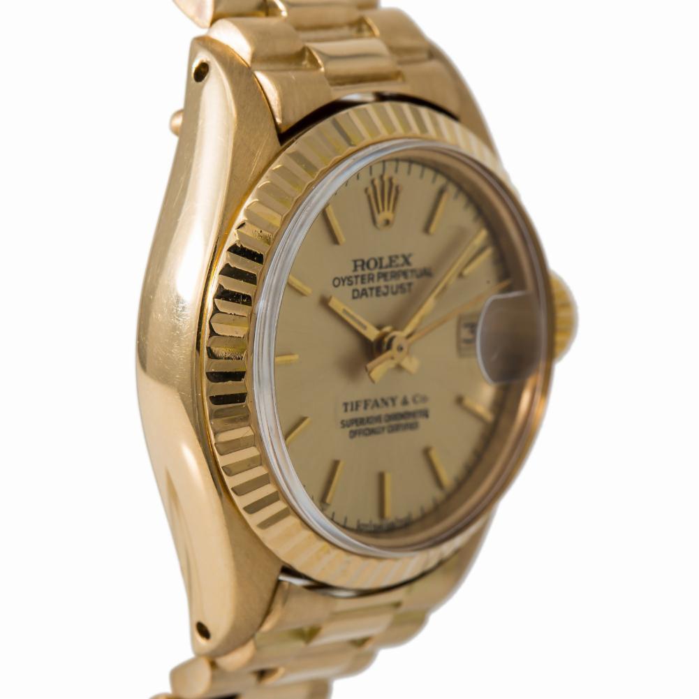 Rolex Datejust 6917, Champagne Dial, Certified and Warranty In Good Condition For Sale In Miami, FL