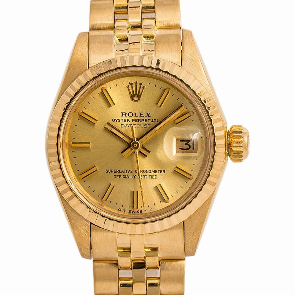 Women's Rolex Datejust 6917, Champagne Dial, Certified and Warranty